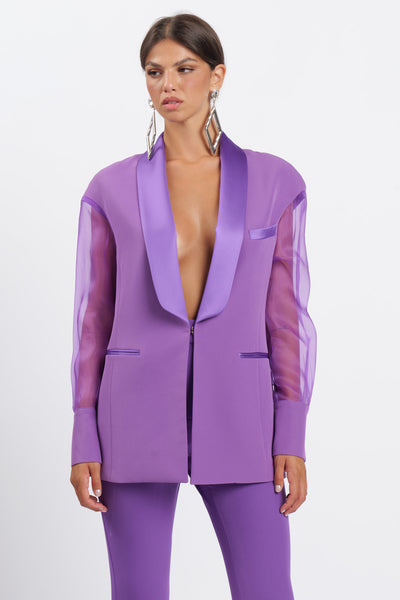 Purple Organza Jacket