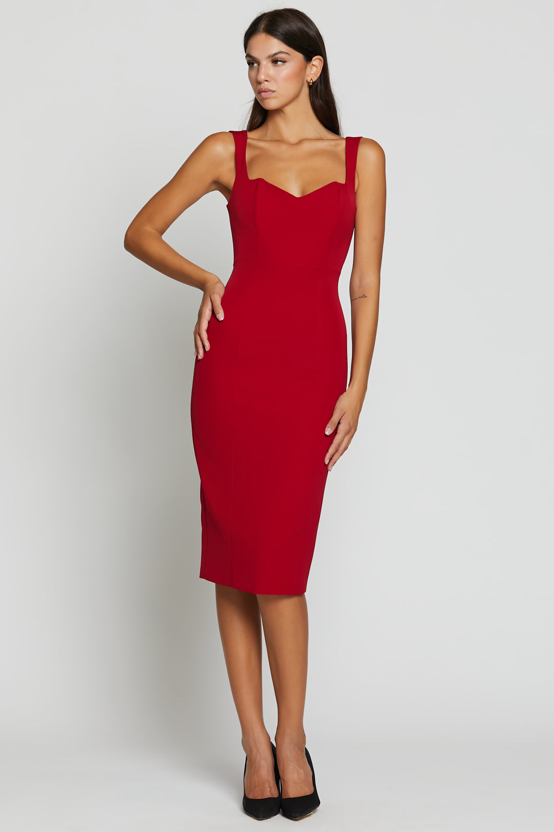 Perfect Bordeaux sheath dress