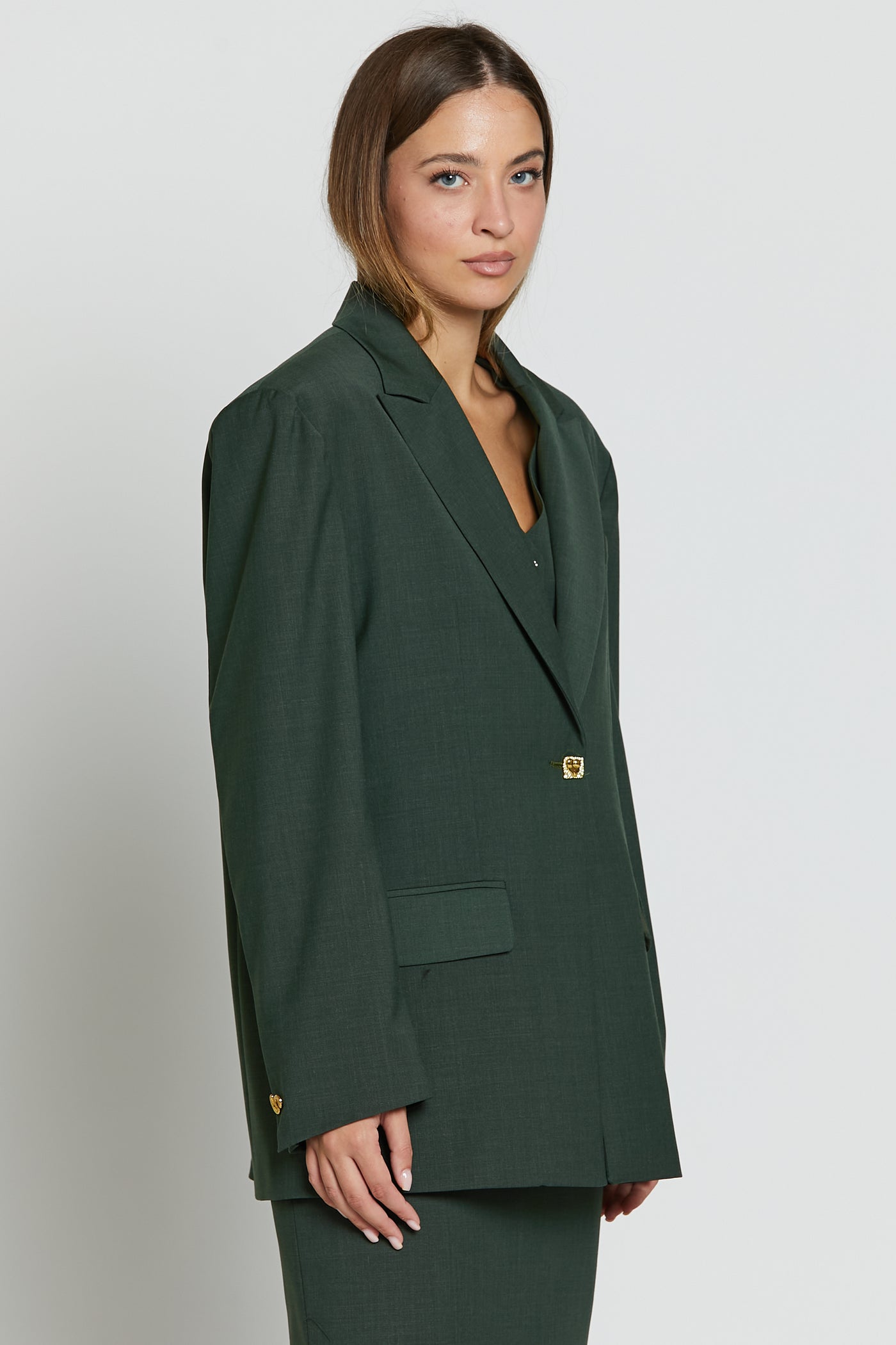 Boy Wool Blazer Green