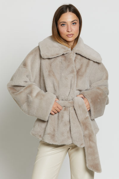 St Moritz Eco Fur Mud