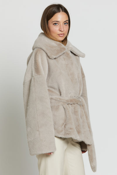 St Moritz Eco Fur Mud