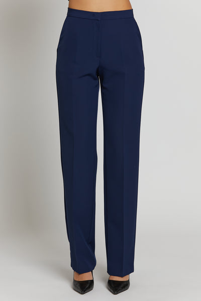 Regular Basic Pants Navy Blue