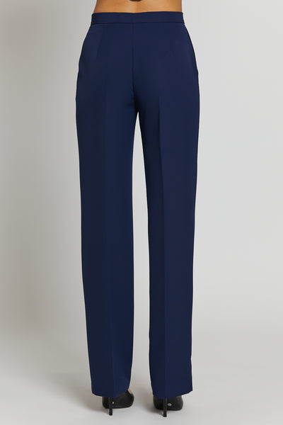 Regular Basic Pants Navy Blue