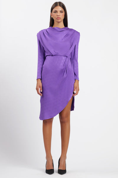 Purple Collar Dress