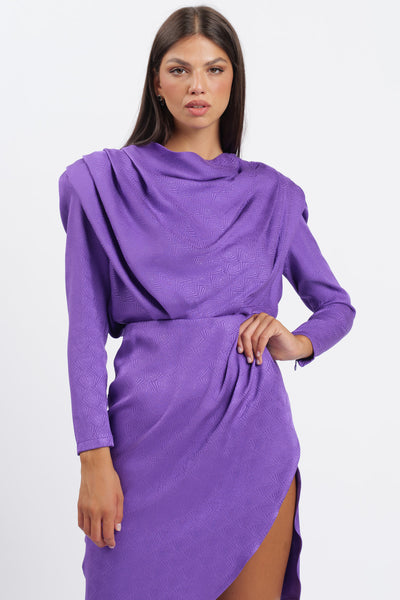 Purple Collar Dress