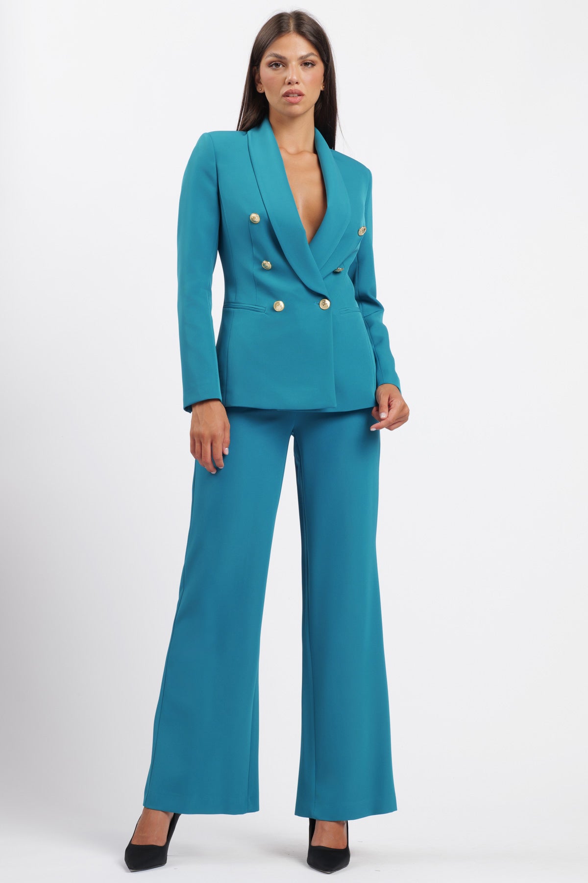 Peacock Spacchi Palazzo Trousers