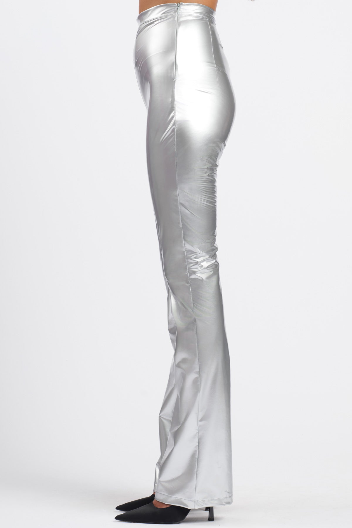 Silver Vinyl Skin Pant