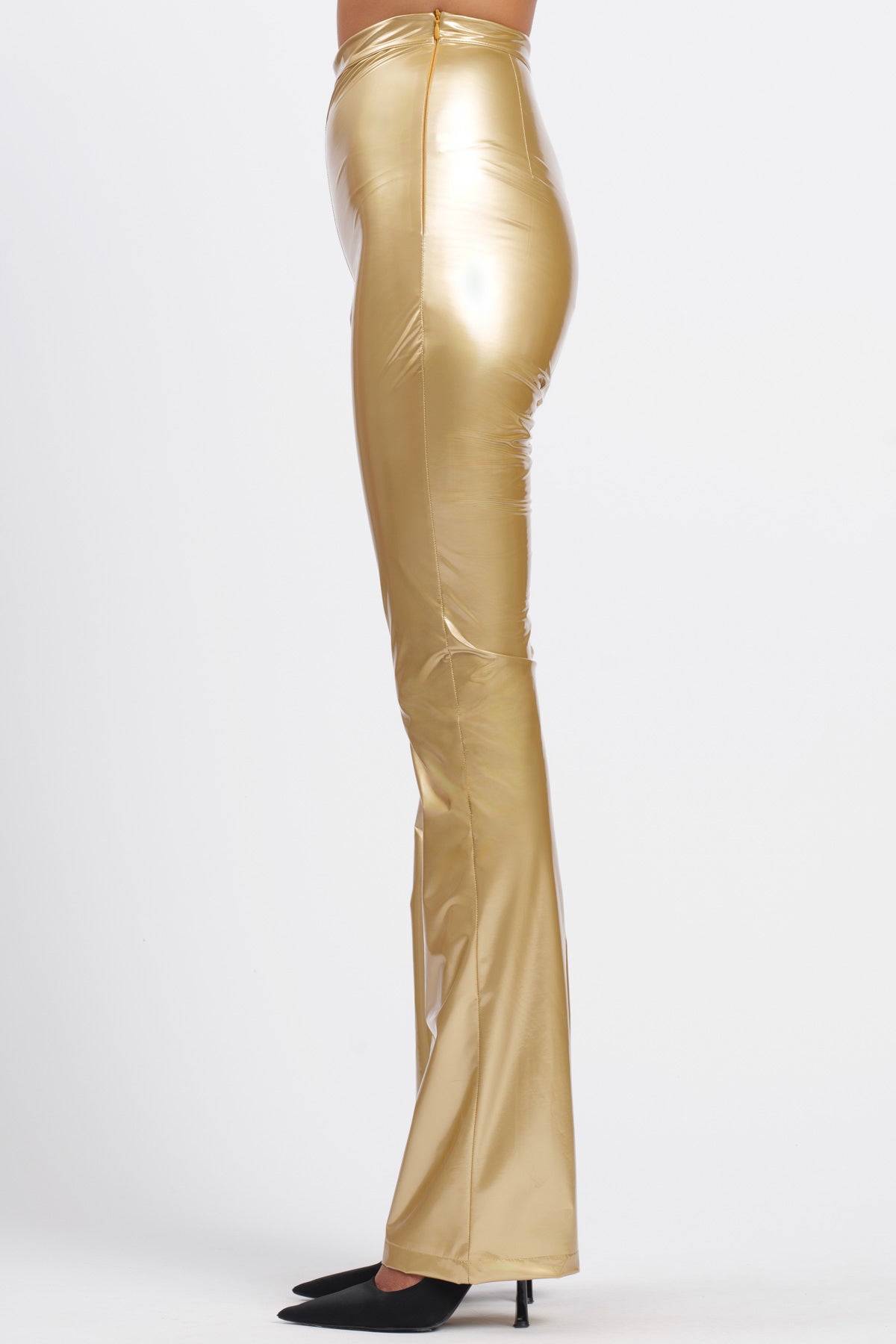 Gold Vinyl Skin Pant