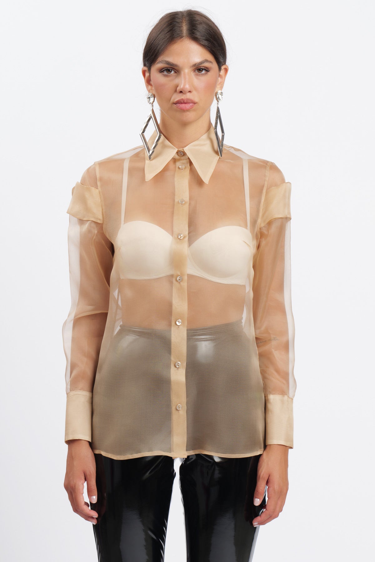 Cut Beige Shirt