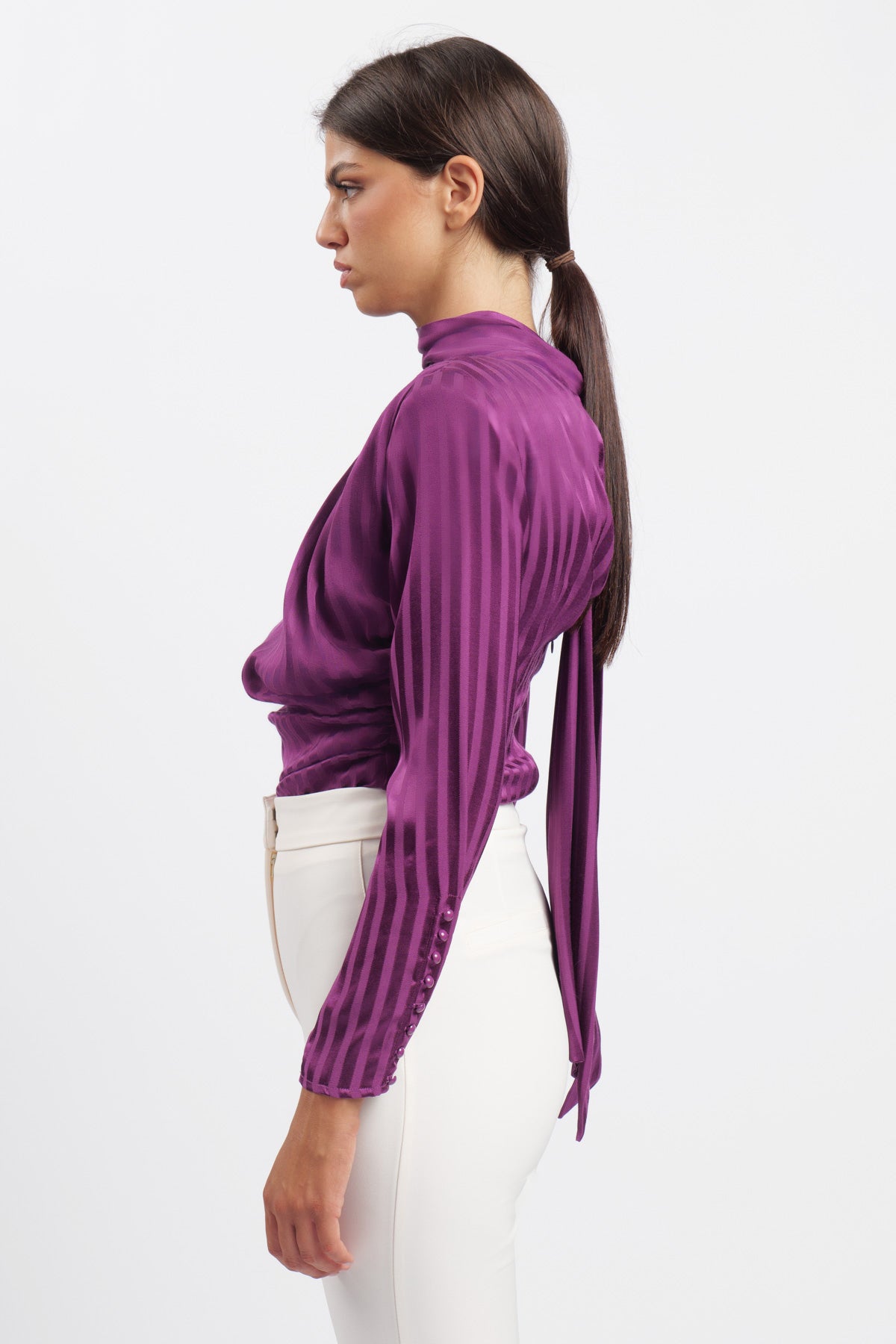 Body Neck Row Plum