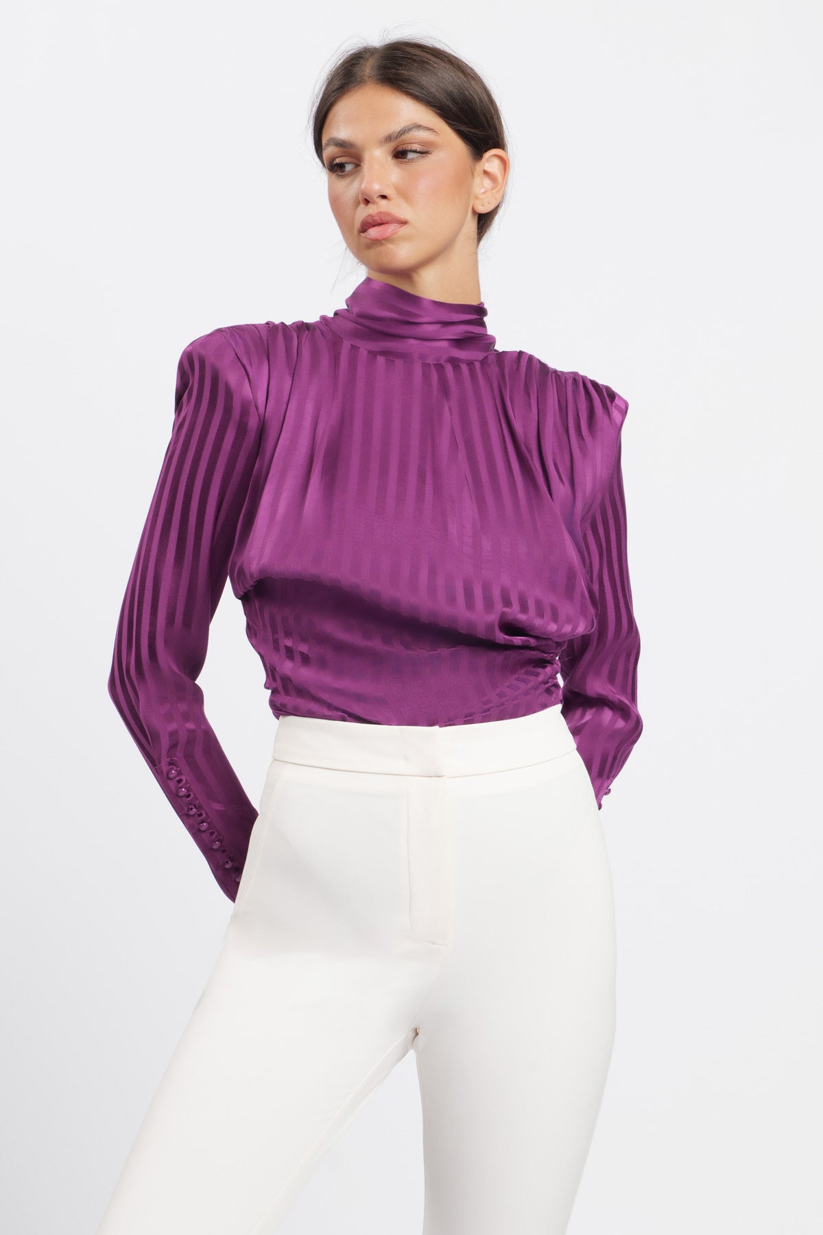 Body Neck Row Plum