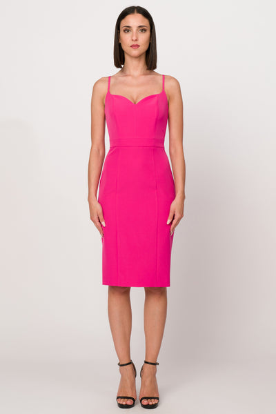 Fuchsia Midi Sheath