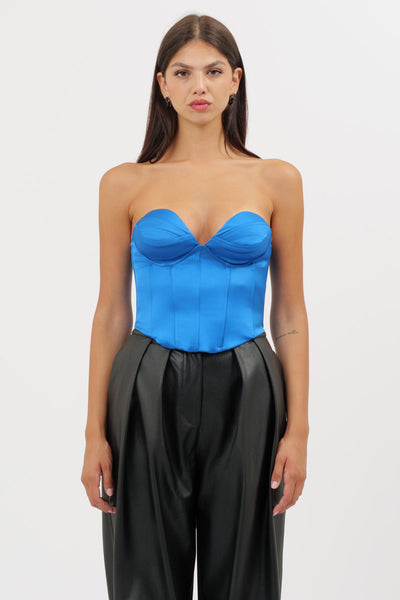 Light Blue Satin Bodice