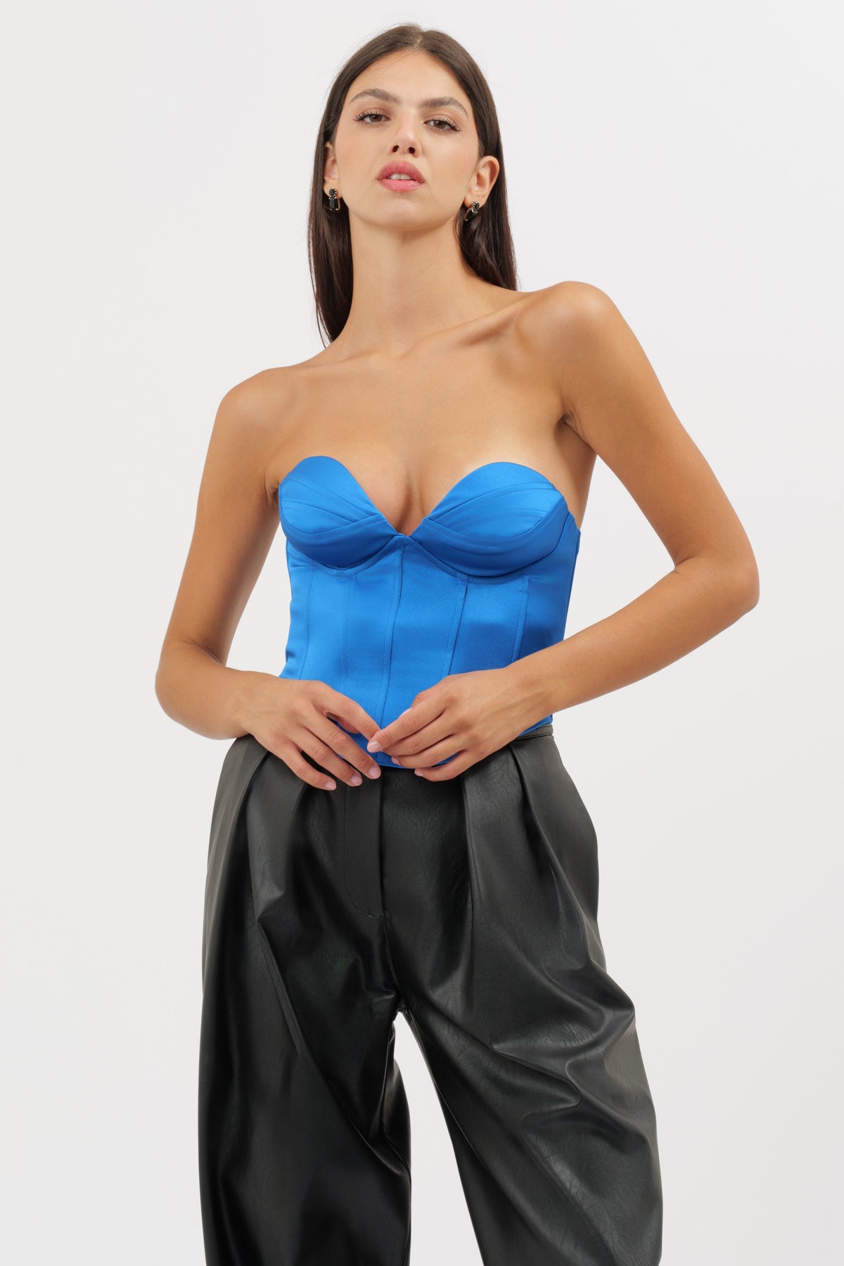 Light Blue Satin Bodice