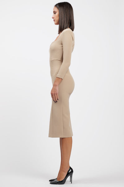 Sheath Office Beige