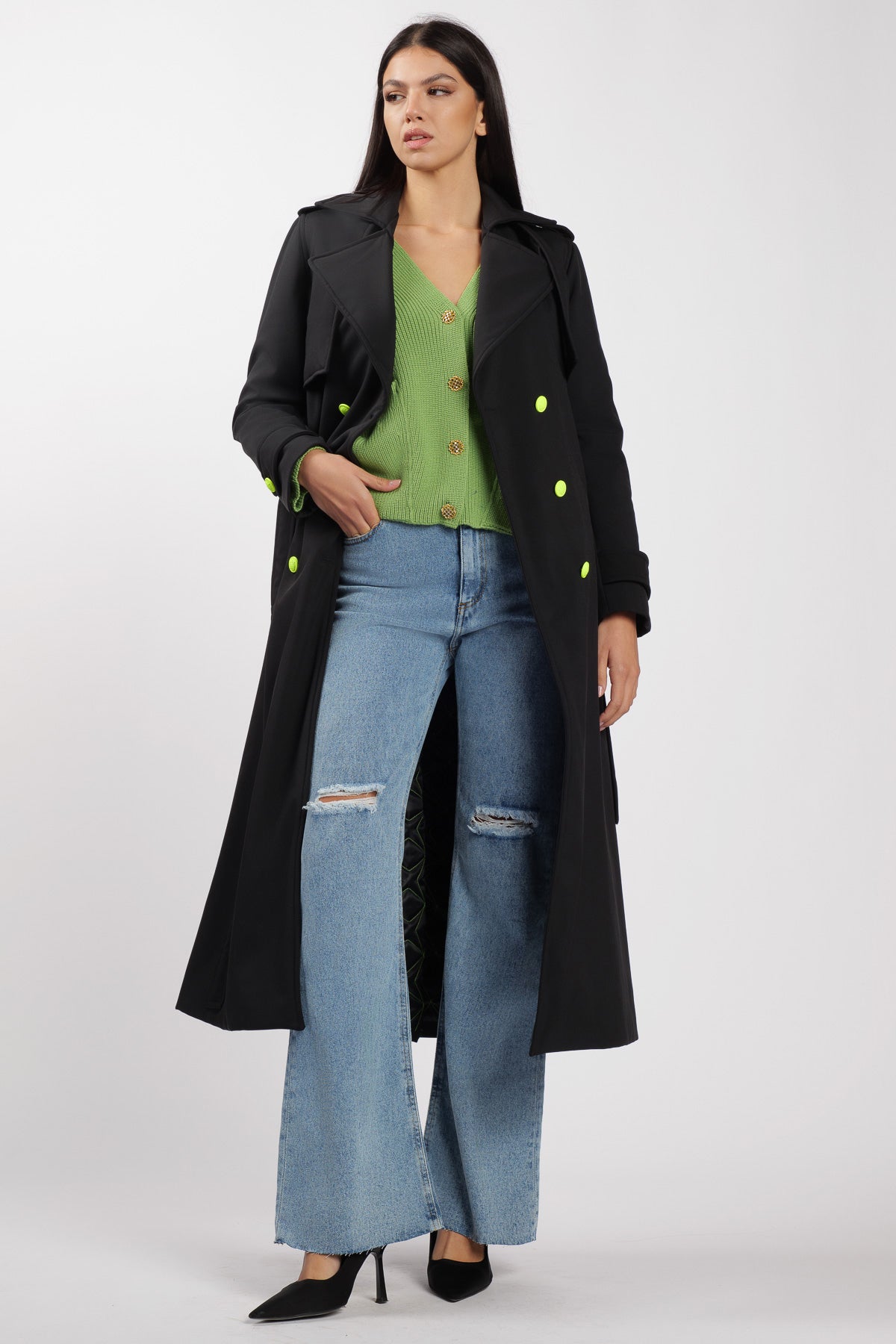 Trench Fluo Black