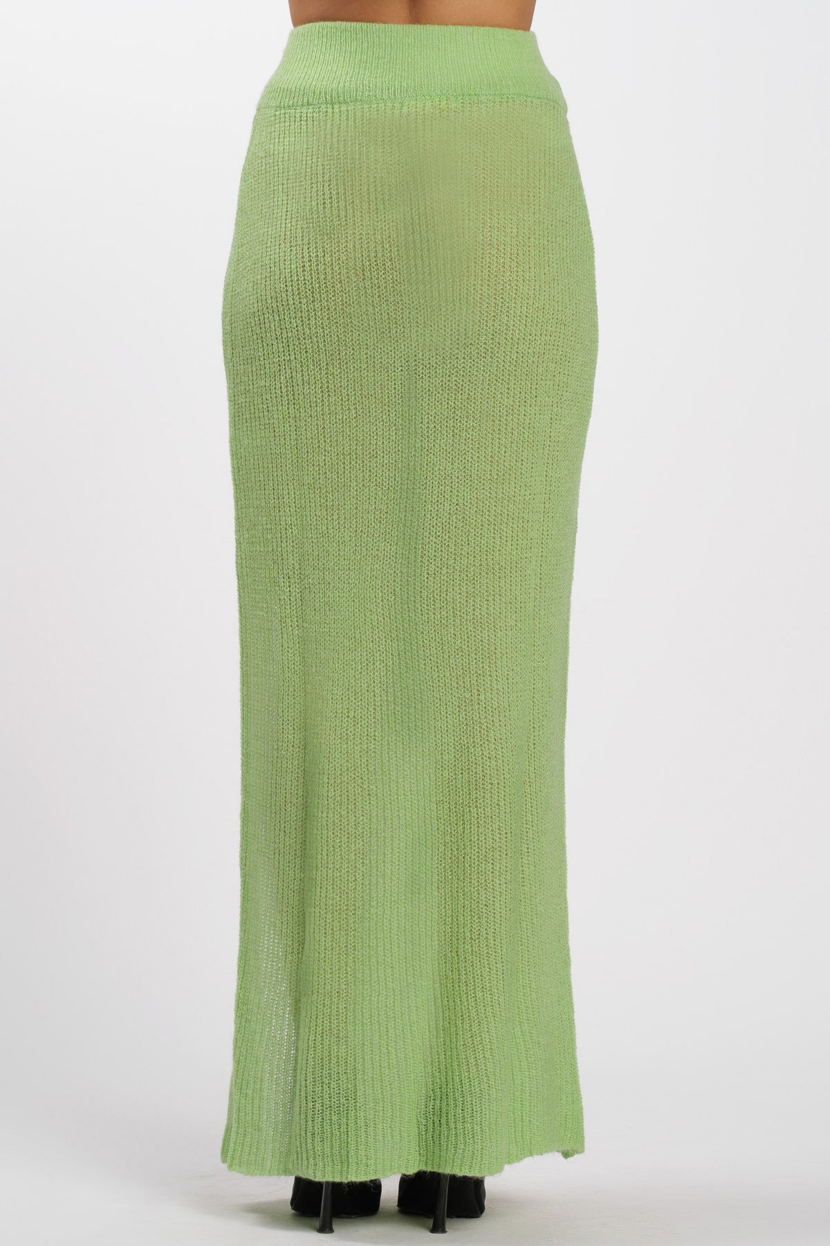 Wool Skirt with Apple Slit