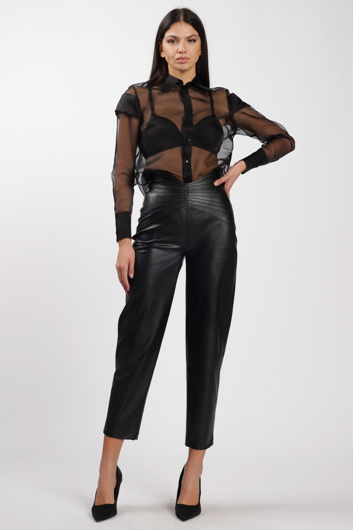 Black Eco Bustier Pant