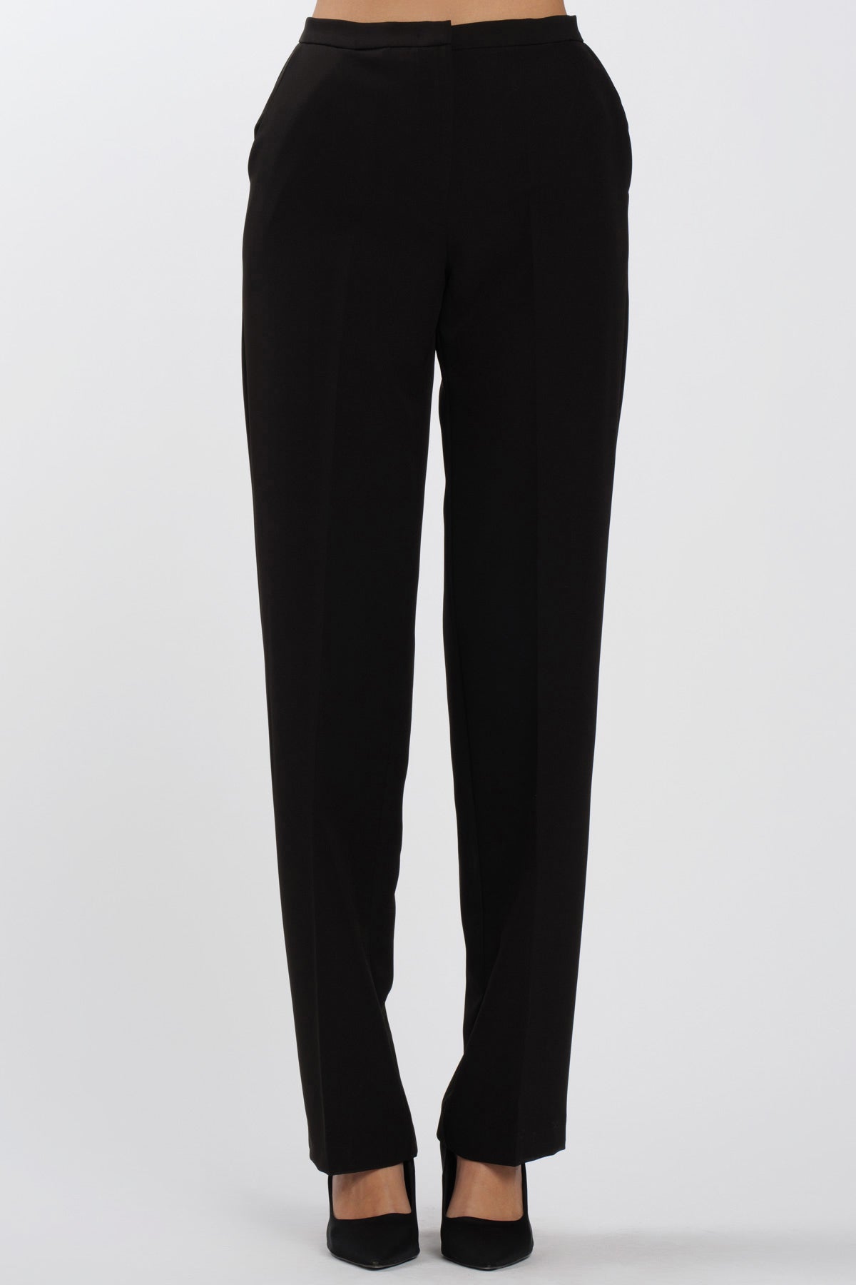 Regular Basic Pants Black