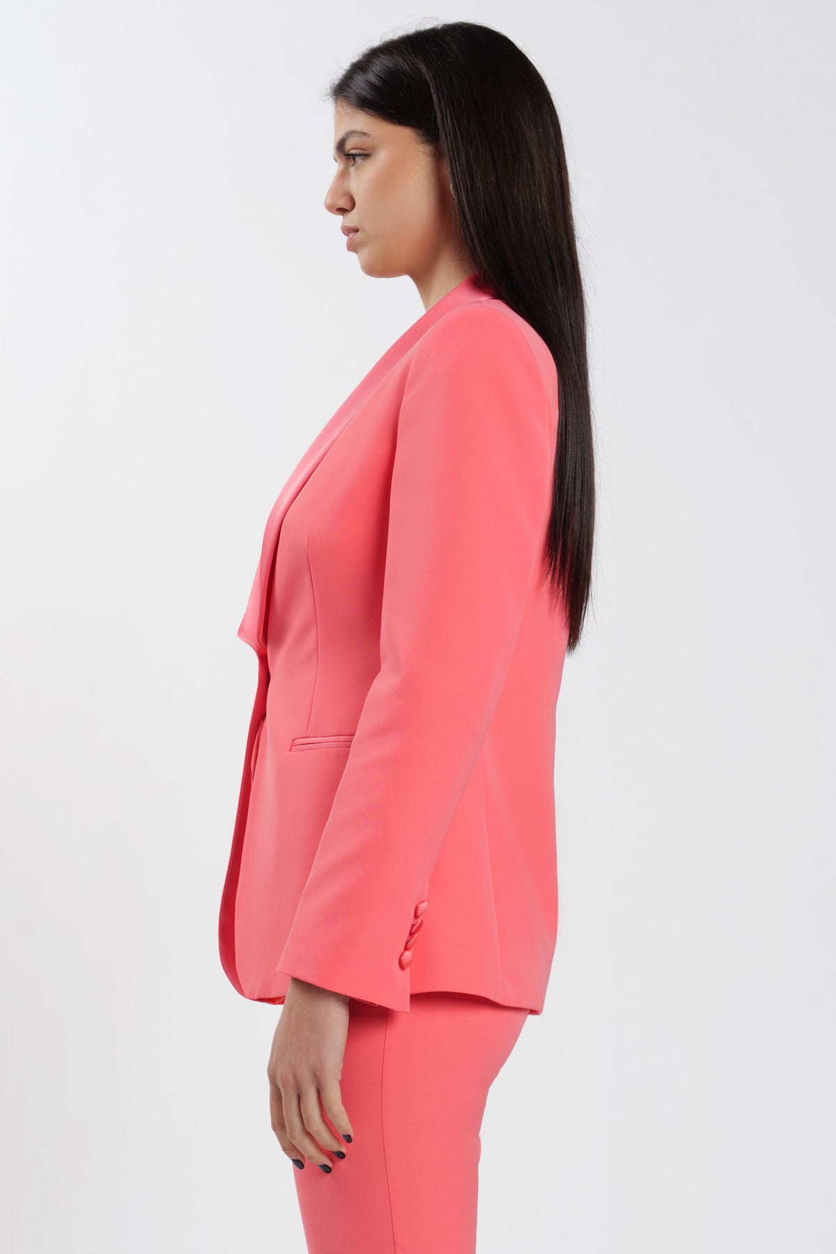 Blazer Shawl Basic Coral