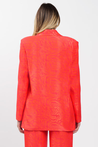 Fantasy Blazer Coral Jaquard