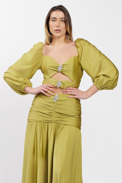 Unique Dress Olive