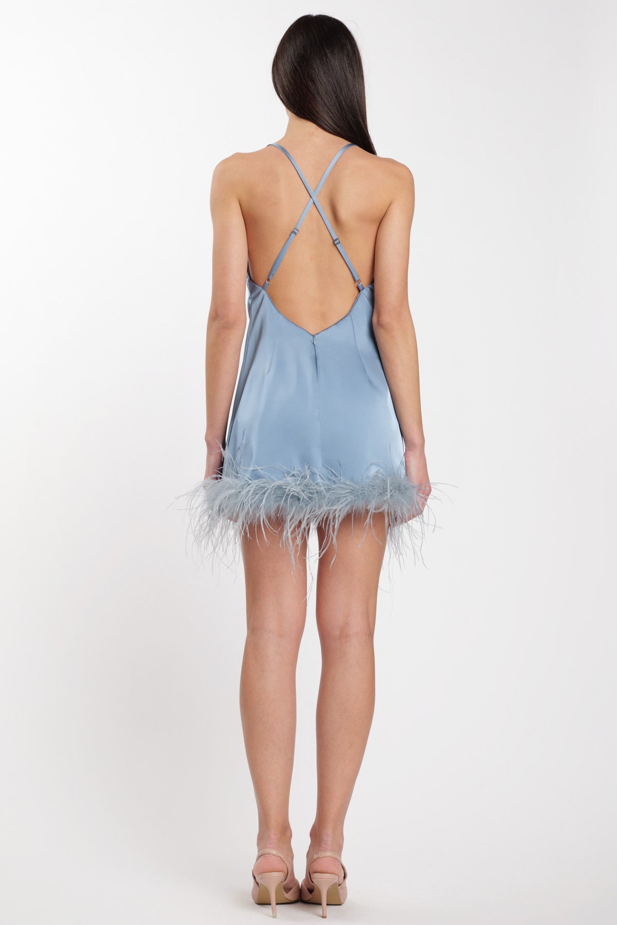 Pearl Plume Mini Dress