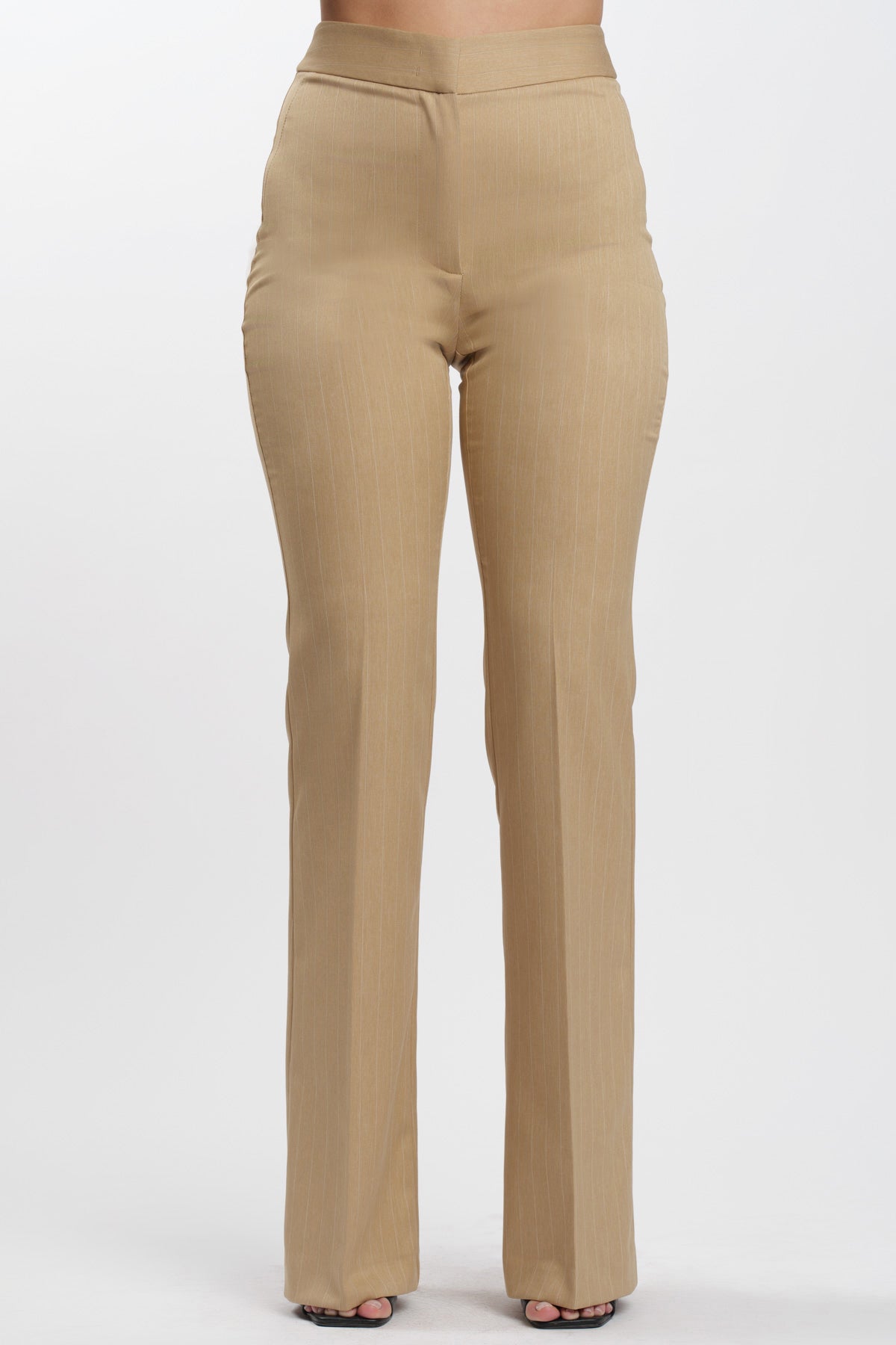 Pinstripe Flare Beige