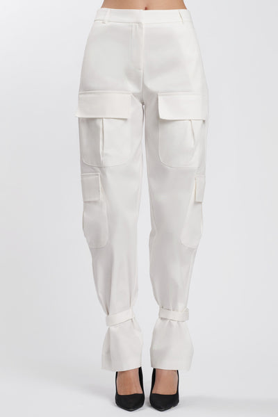 Cargo Pockets Pants Off-White