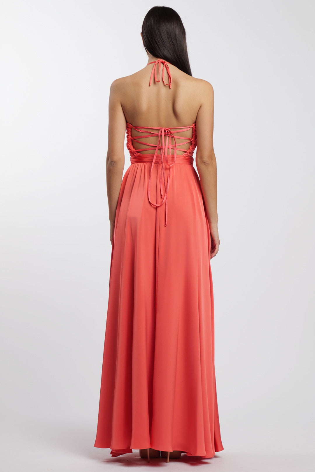 Rings Dress Coral