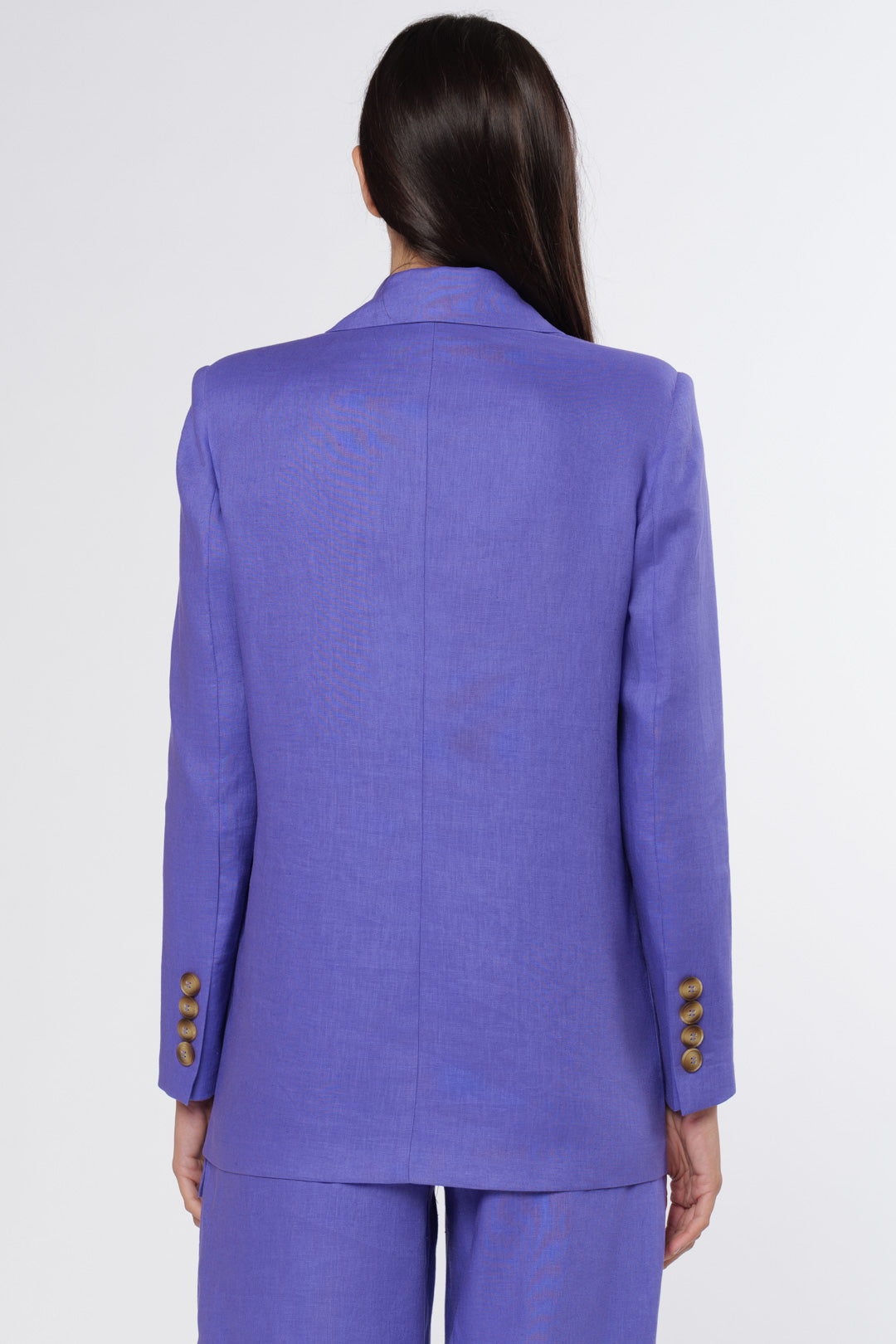 Purple Linen Blazer