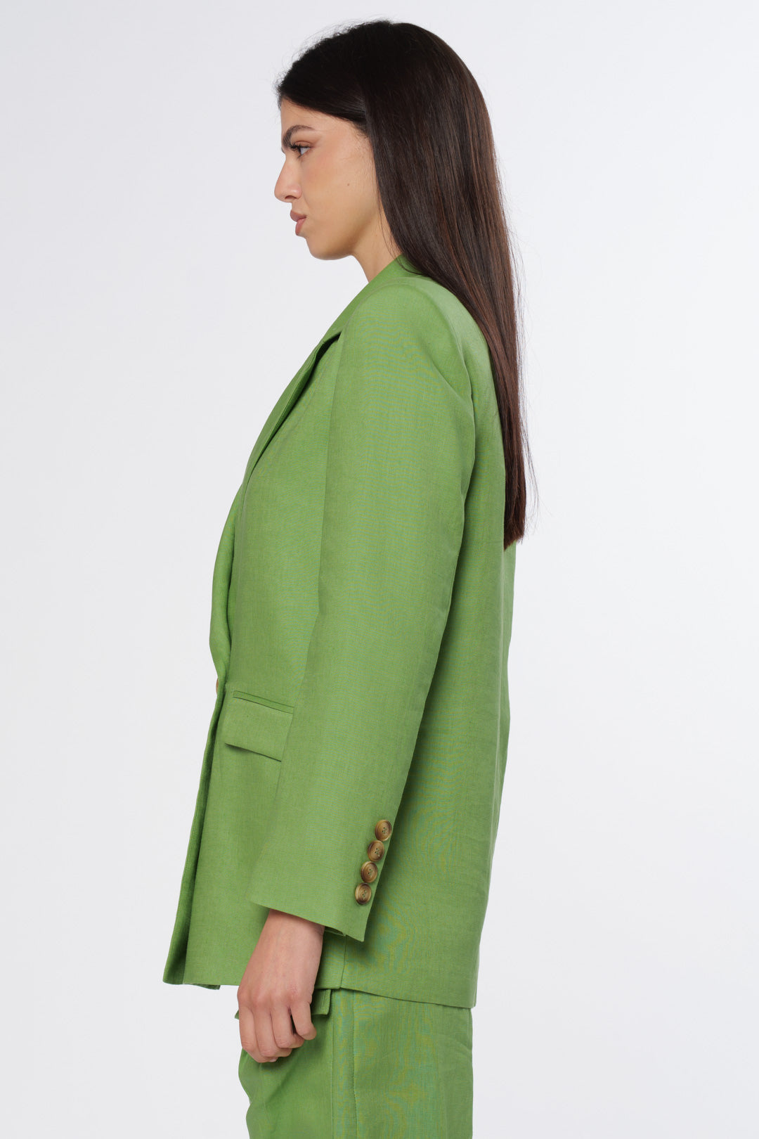 Olive Linen Blazer