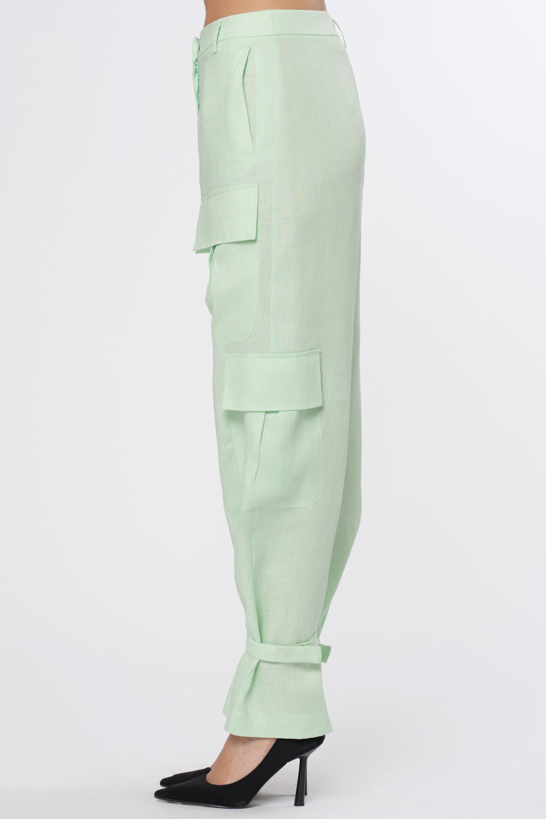 Cargo Pants Linen Mint