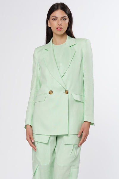 Linen Blazer Mint