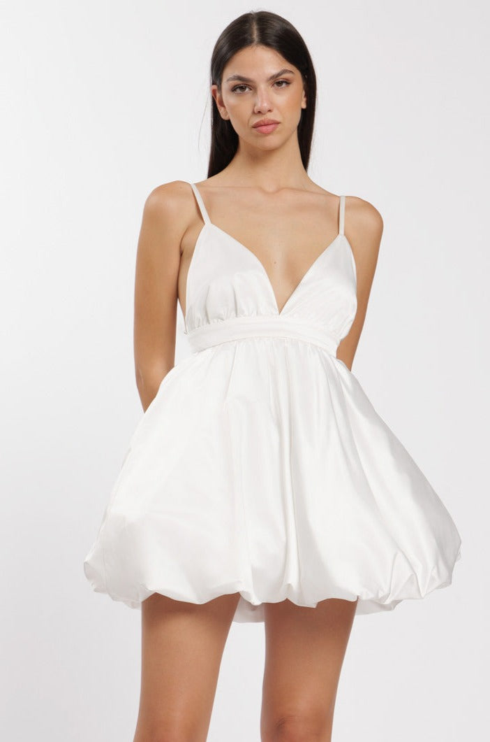 Bubble Dress White