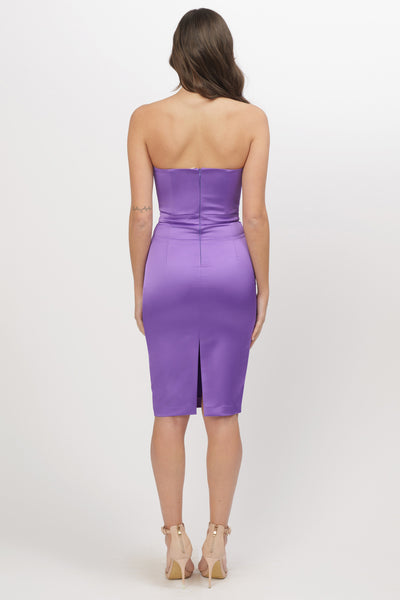 Petra purple sheath dress