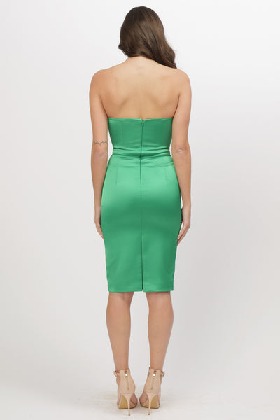 Petra green sheath dress